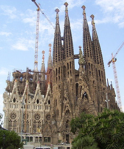 Barcelona - Gaudi - Sagrada familia under construction